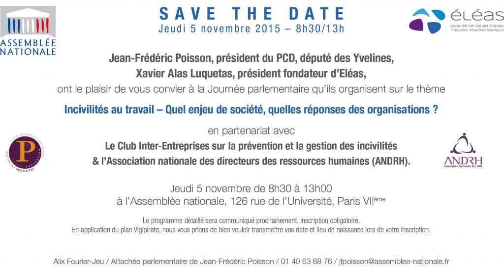 Invitation colloque Incivilités