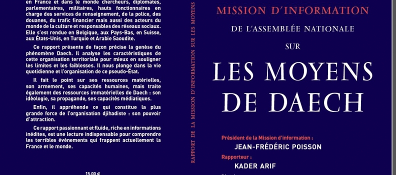 « Les moyens de Daech » – Livre paru aux Editions Equateurs.