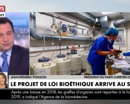 Jean-Frédéric Poisson sur CNEWS pour combattre le projet de loi bioéthique et la PMA sans Père