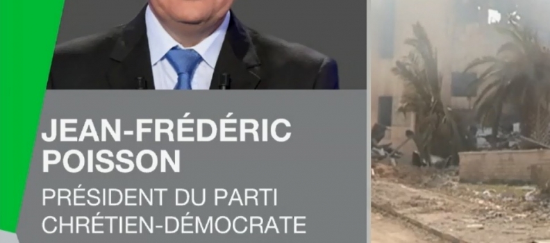 Syrie : Jean-Frédéric Poisson dénonce les frappes militaires infligées à Damas, sur RT France