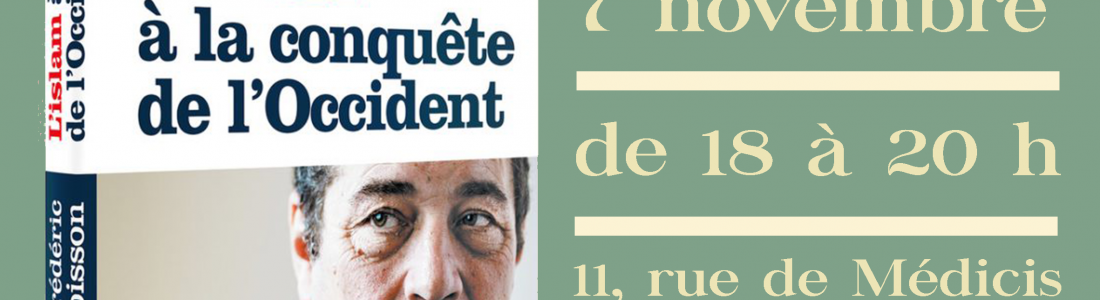 Jean-Frédéric Poisson dédicacera son dernier ouvrage à la Nouvelle Librairie le 07/11